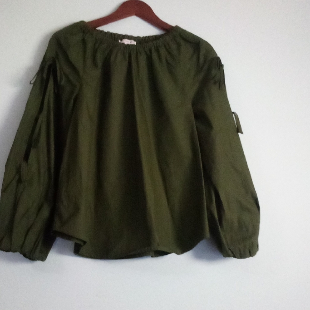 Olive Green Blouse